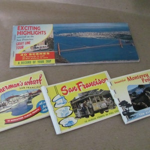 Vintage San Francisco, 1960&#39;s San Francisco Postcards, Photo Albums, San Francisco, Monterey Souvenir Collectibles