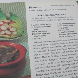 Vintage Cookbook, 1960's Betty Crocker Dinner In A Dish Cookbook, Old Cookbook, 1960's, Vintage Recipes, Mid Century Kitchen image 4