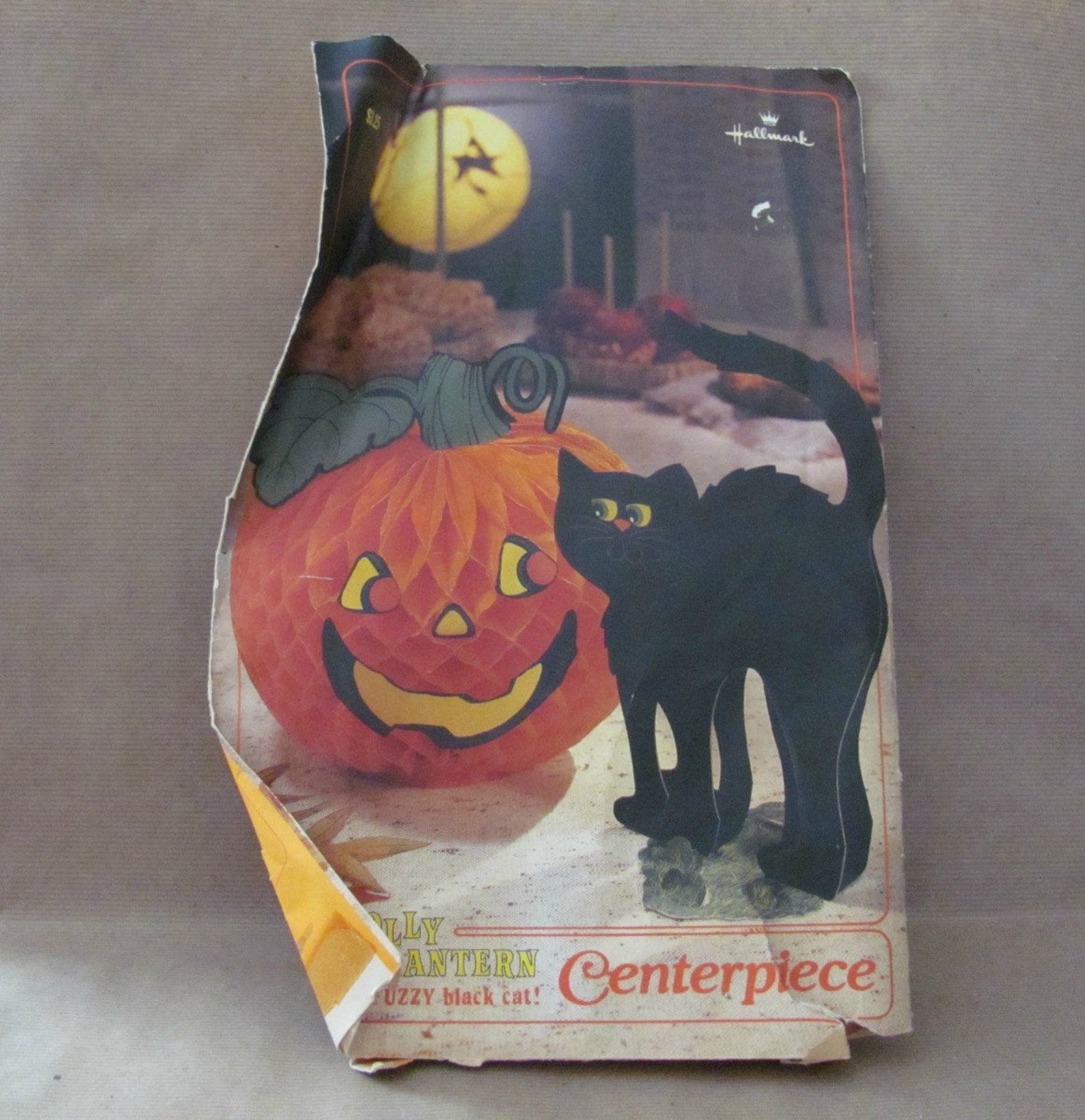 Vintage Halloween Decor, 1980's Hallmark Jolly Jack O' Lantern