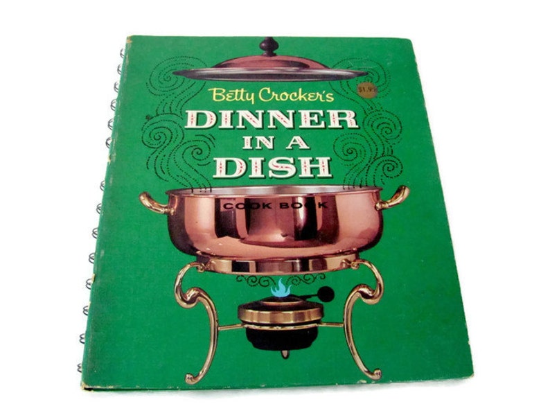 Vintage Cookbook, 1960's Betty Crocker Dinner In A Dish Cookbook, Old Cookbook, 1960's, Vintage Recipes, Mid Century Kitchen image 1