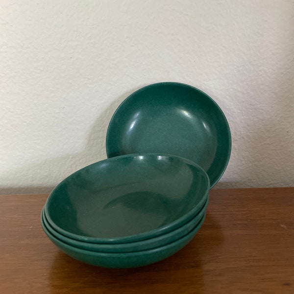 Vintage Green Melmac Berry Bowls, 1950's Branchell Color Flyte Melmac Bowl Set, Green Melmac Plastic Small Bowls, 1950's, Mid Century Decor