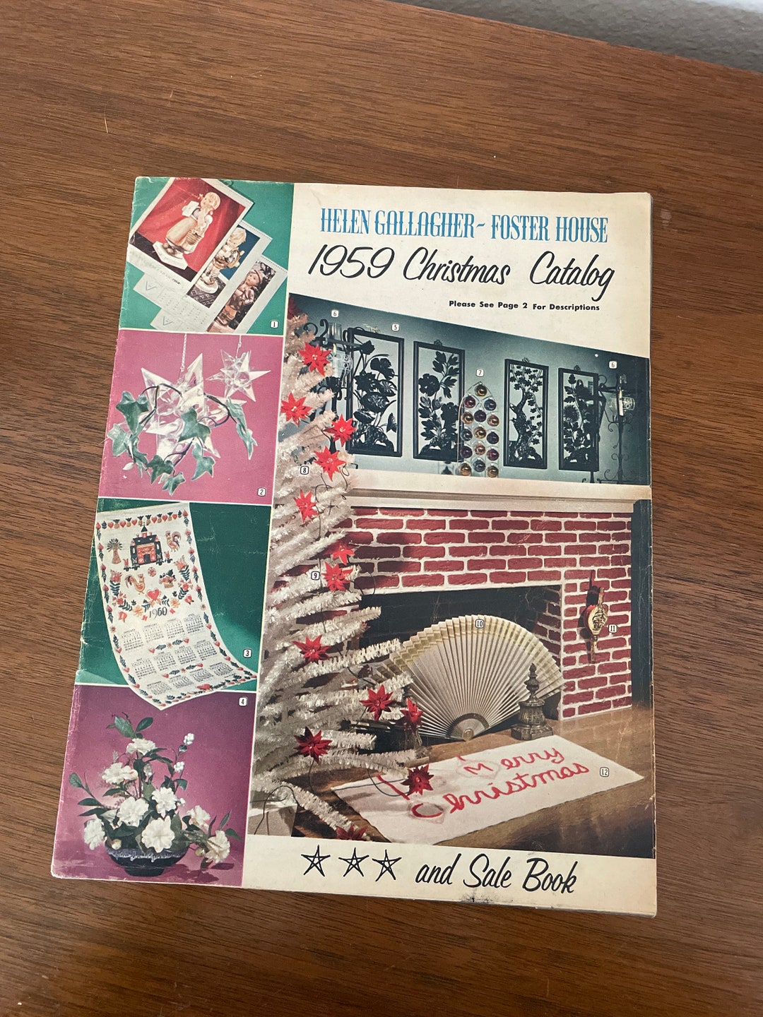 Vintage Christmas Gift Catalog, 1950's Helen Gallagher Foster House