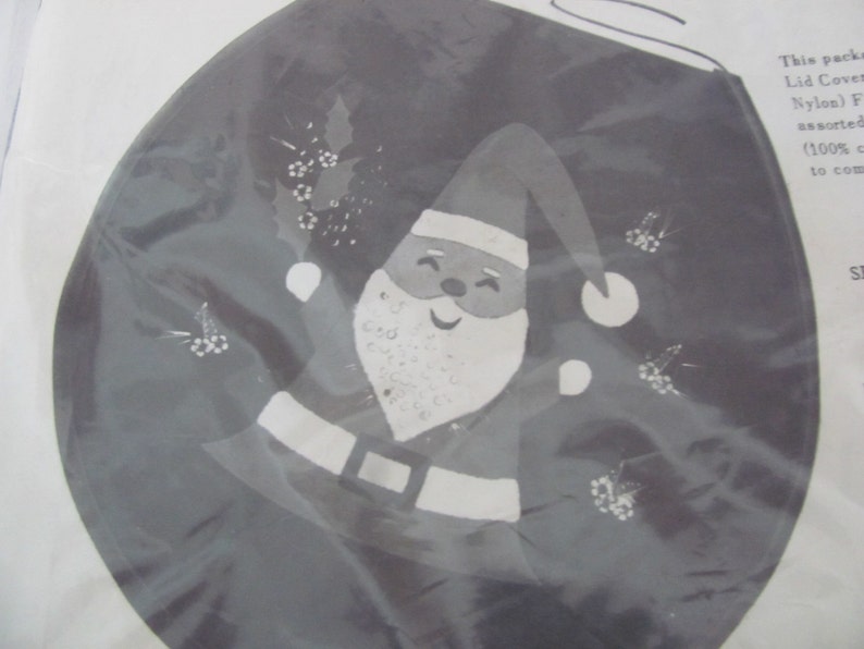 Vintage Christmas Kit 1950/'s Paragon Santa Toilet Lid Cover Kit Felt Christmas Santa Lid Cover Kit 1950/'s Christmas