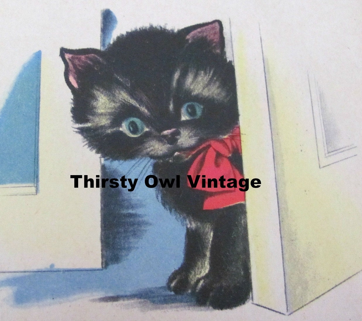 デジタル ダウンロード、ビンテージ子猫の画像、1940 年代の子猫の