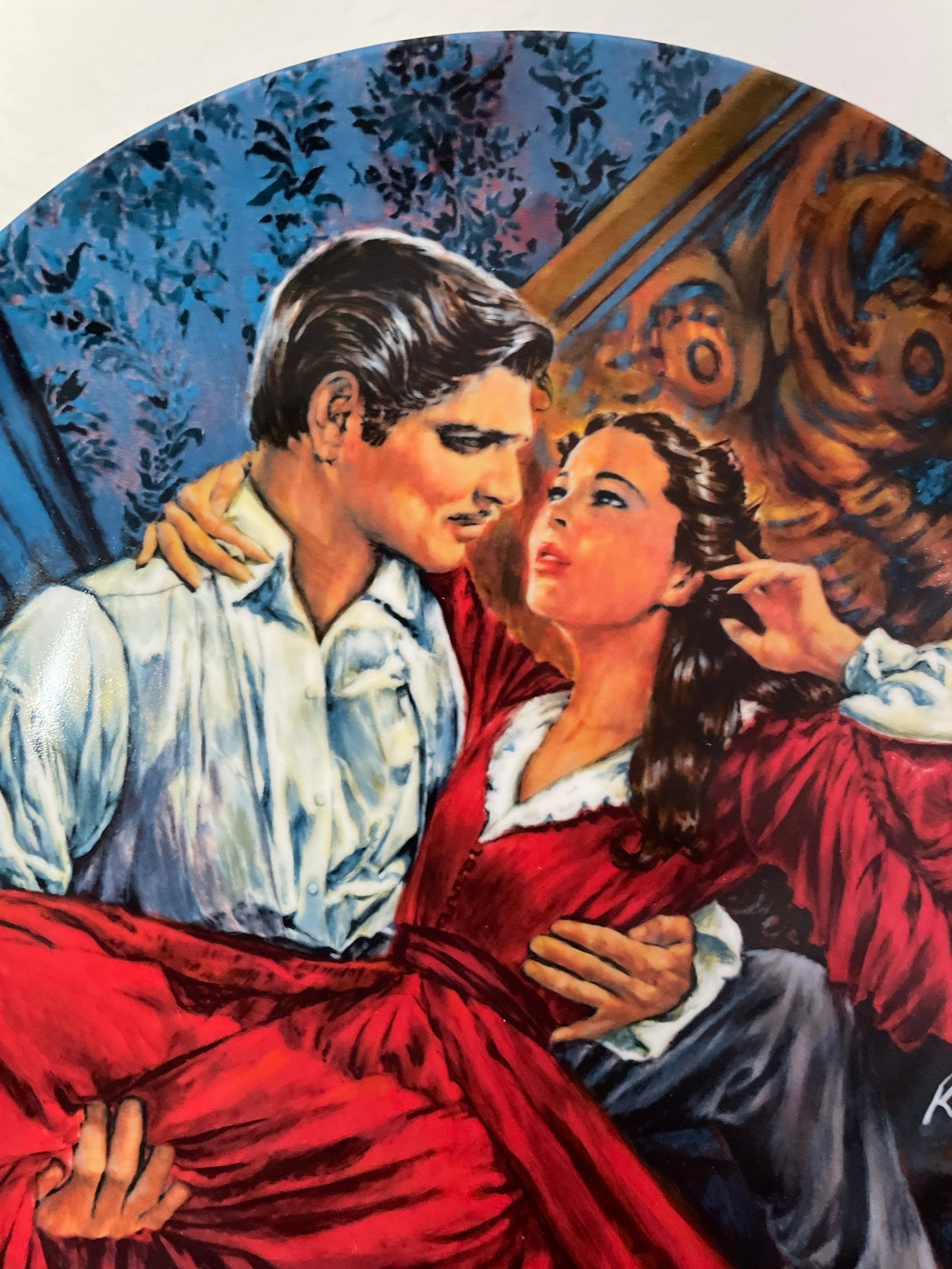 Vintage Gone With the Wind Collectible Plate, 1980's Bradford