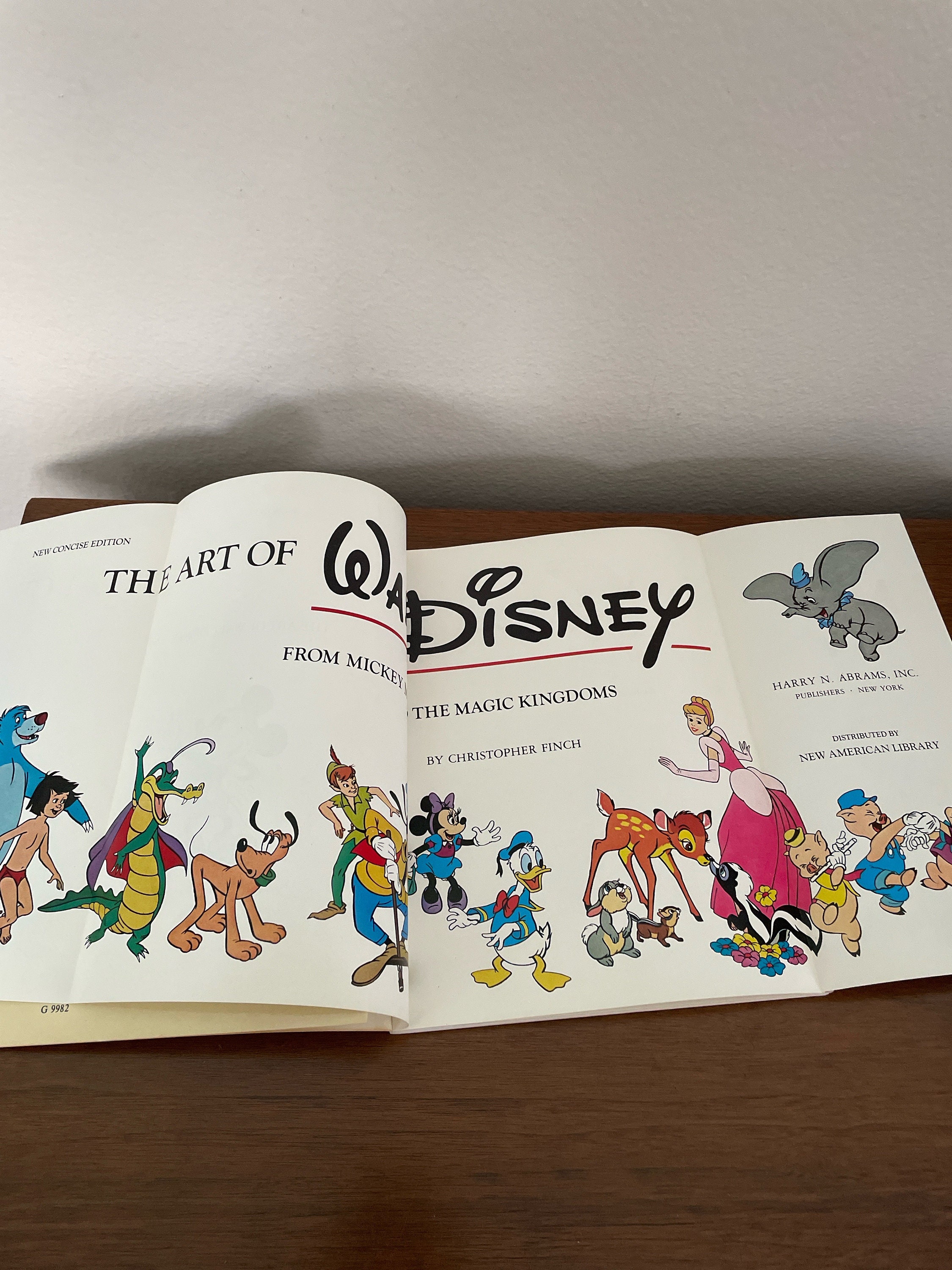 Vintage Disney Art Book, 1970's the Art of Walt Disney Softcover