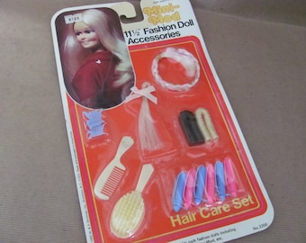 Vintage Fashion Doll Accessory Pak, 1980's Shillman Fashion Doll Hair Care Set, 11-1/2" Doll  Accessories, NOS
