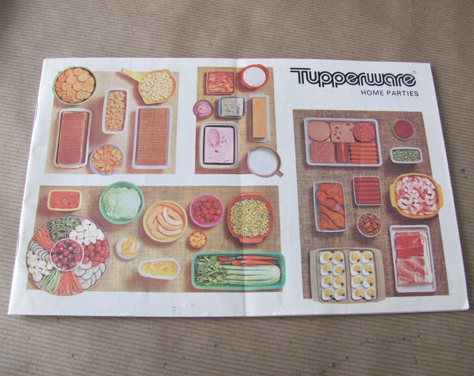 Vintage Tupperware Catalog, 1970's Tupperware Home Parties Catalog