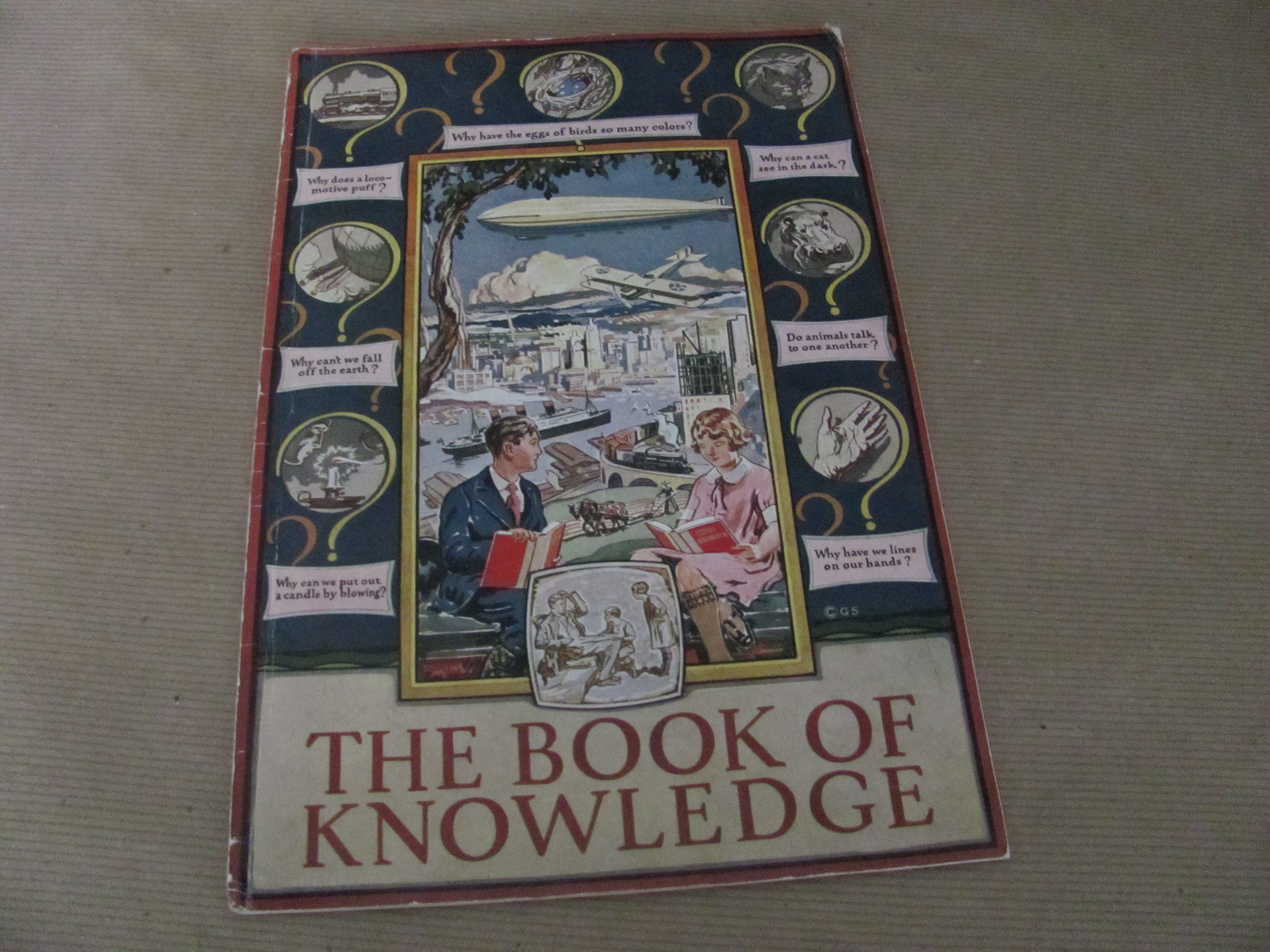 Vintage Kids Reference Booklet, 1920's the Book of Knowledge
