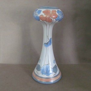 Vintage Art Nouveau Vase, 1930's Royal Dux Flower Vase, High Waisted Vase, Art Nouveau, Deco Style, 1930's Decor