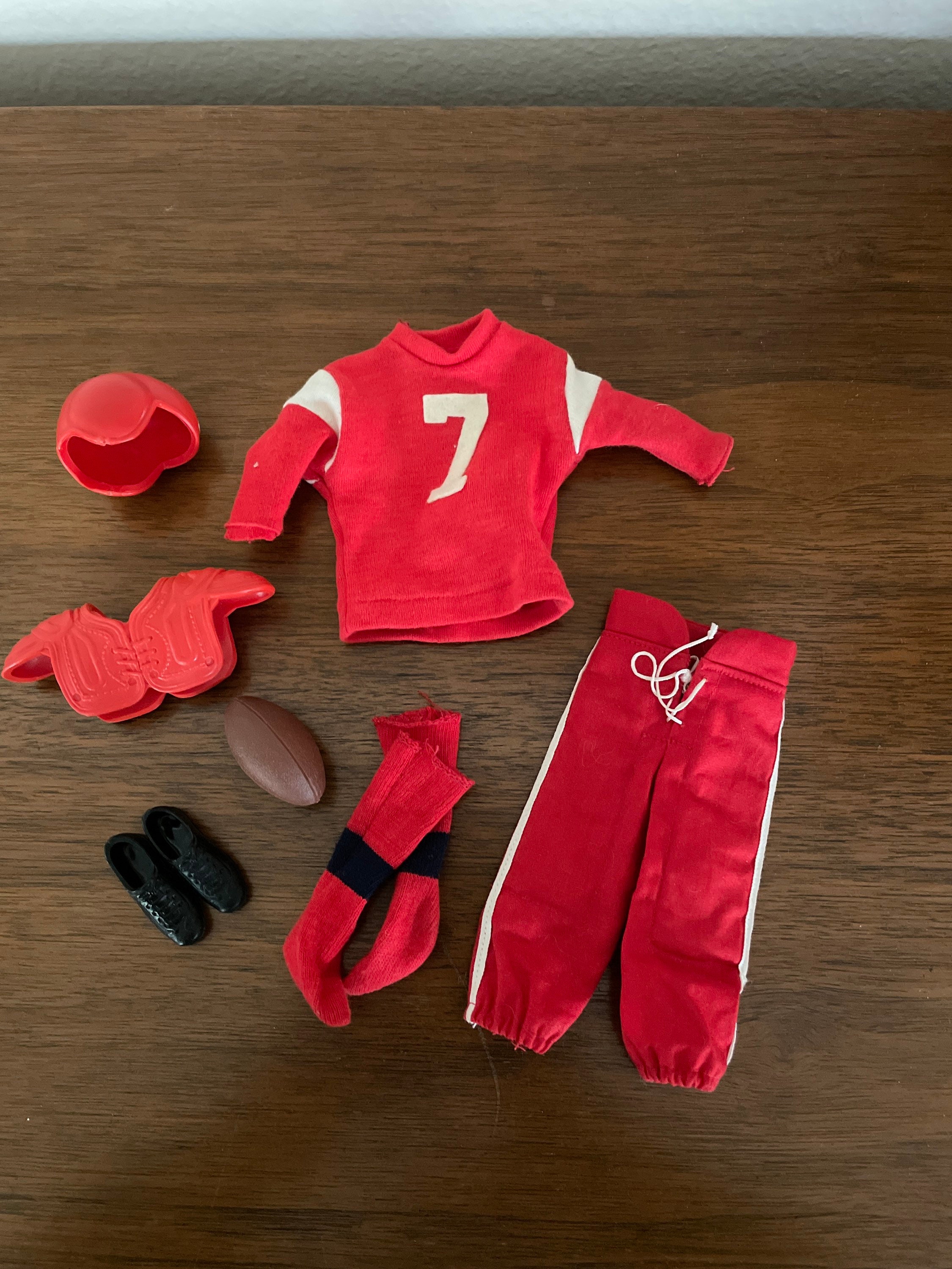 Vintage Ken Doll Outfit, 1960's Ken Clothes, Football Outfit