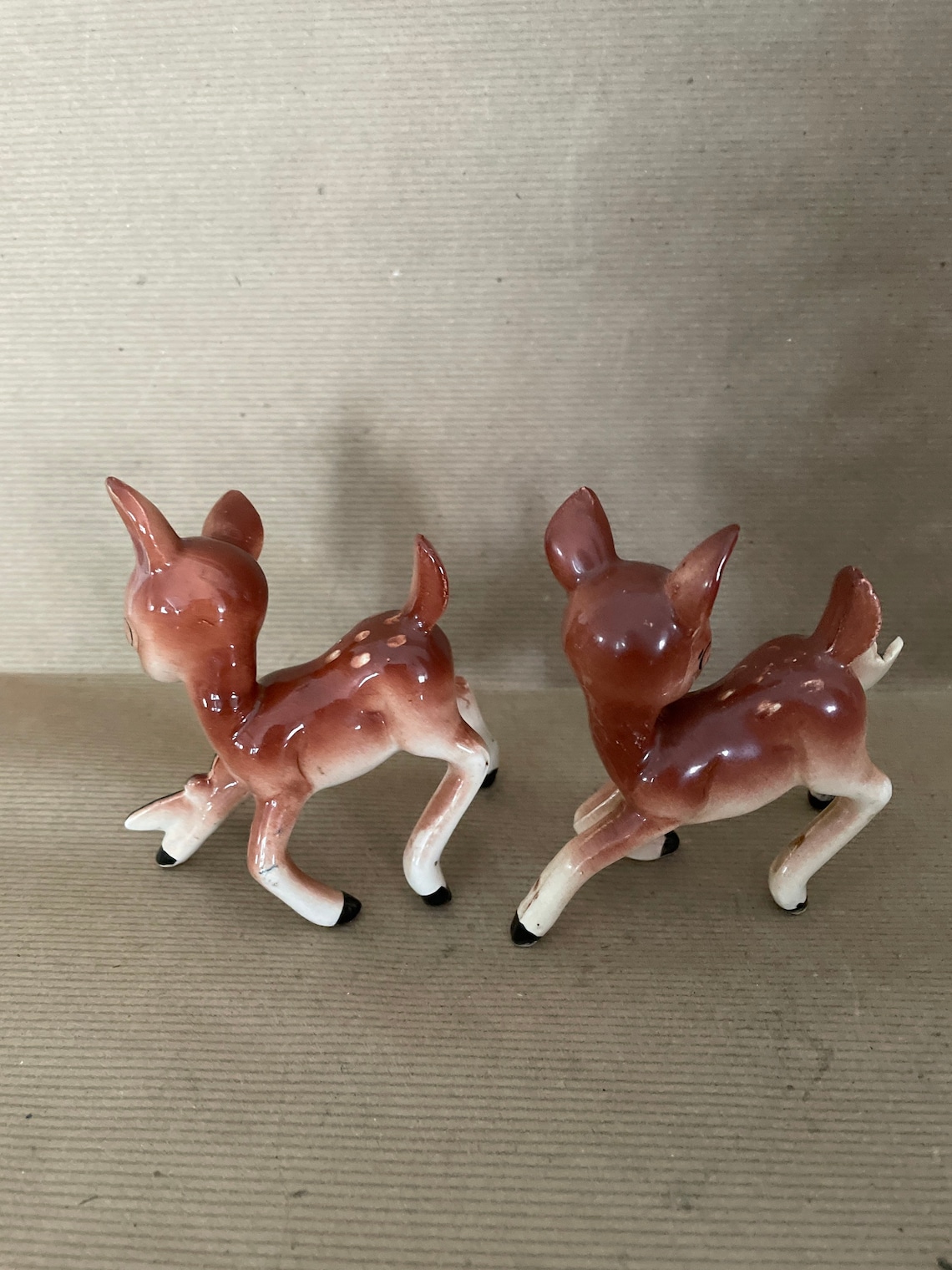 Vintage Deer Figurines 1960's Japan Ceramic Deer Etsy