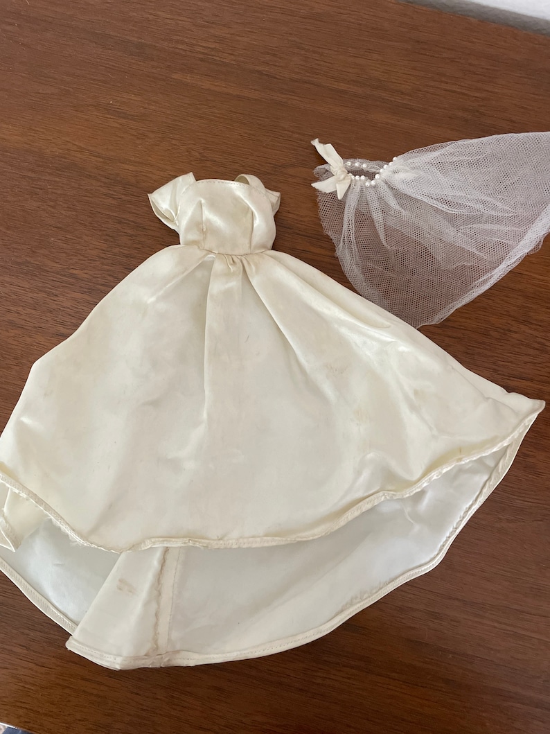 Vintage Barbie Wedding Dress 1960's Vintage Handmade | Etsy