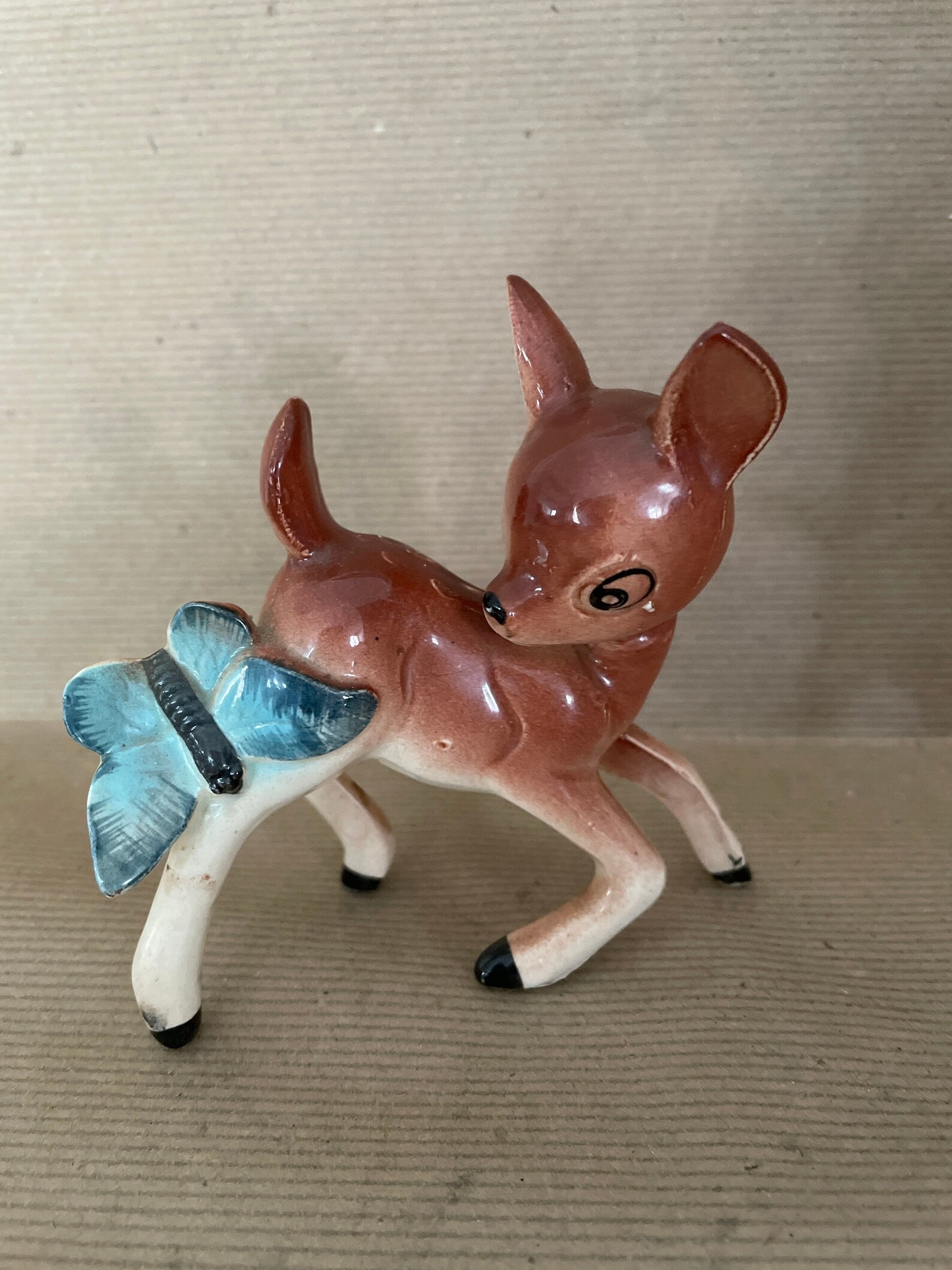 Vintage Deer Figurines 1960's Japan Ceramic Deer Etsy