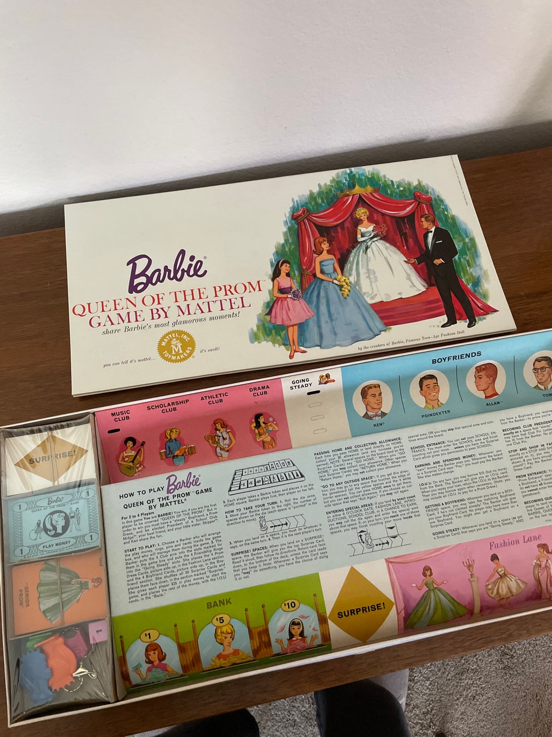 Vintage Barbie Board Game 1960's Barbie Queen of the Prom - Etsy