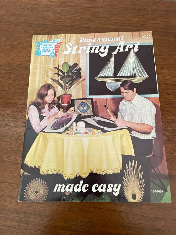 Vintage String Art Booklet 1970's Dimensional String Art - Etsy