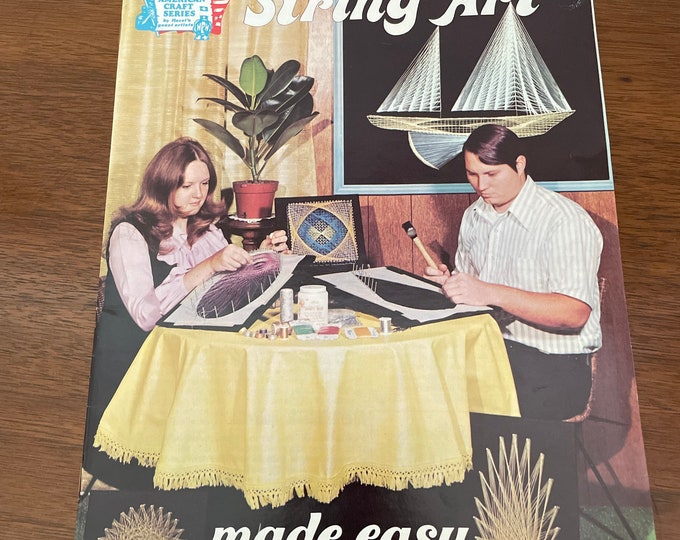 Vintage String Art Booklet, 1970's Dimensional String Art Made Easy ...