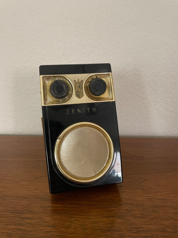 Vintage AM Transistor Radio 1950's Zenith Royal 500 500D Etsy