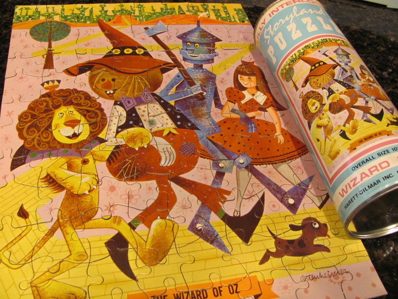Vintage Wizard of Oz Puzzle 1960's Storyland Wizard of Oz Etsy