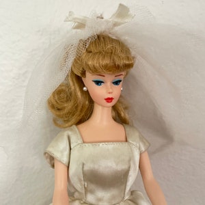 Vintage Barbie Wedding Dress 1960's Vintage Handmade - Etsy