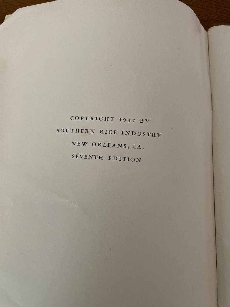 Vintage Rice Recipe Booklet: 1930s Southern Cooking - Etsy