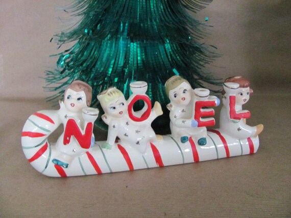 Vintage Christmas Candle Holder 1950 S Relco Noel Candle Etsy