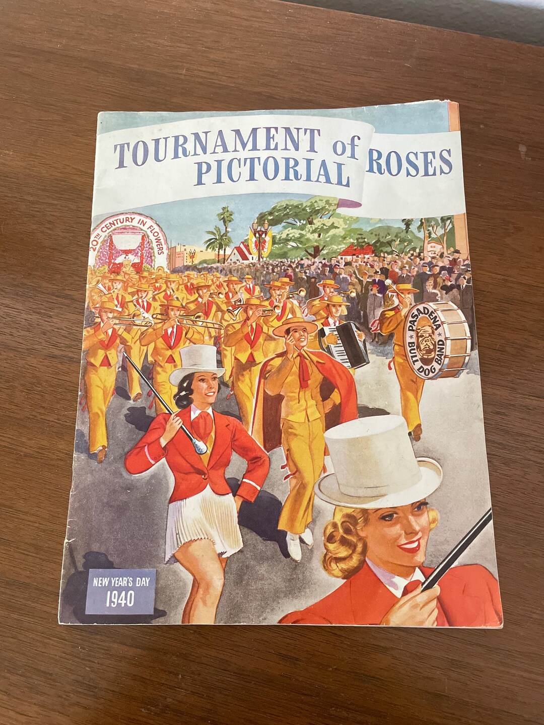 Rose Parade Program Book Vintage Rose Parade Program, 1940 Tournament of Roses Pictorial ...