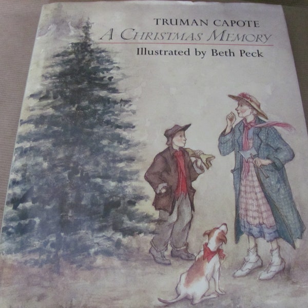 Vintage Christmas Book, 1980's A Christmas Memory, Truman Capote, 1980's Christmas Storybook