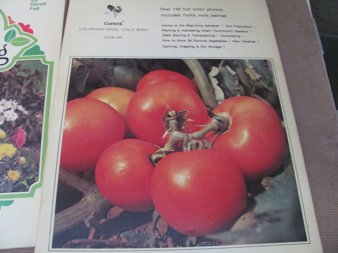 Vintage Gardening Books 1970's Current Vegetable Garden - Etsy