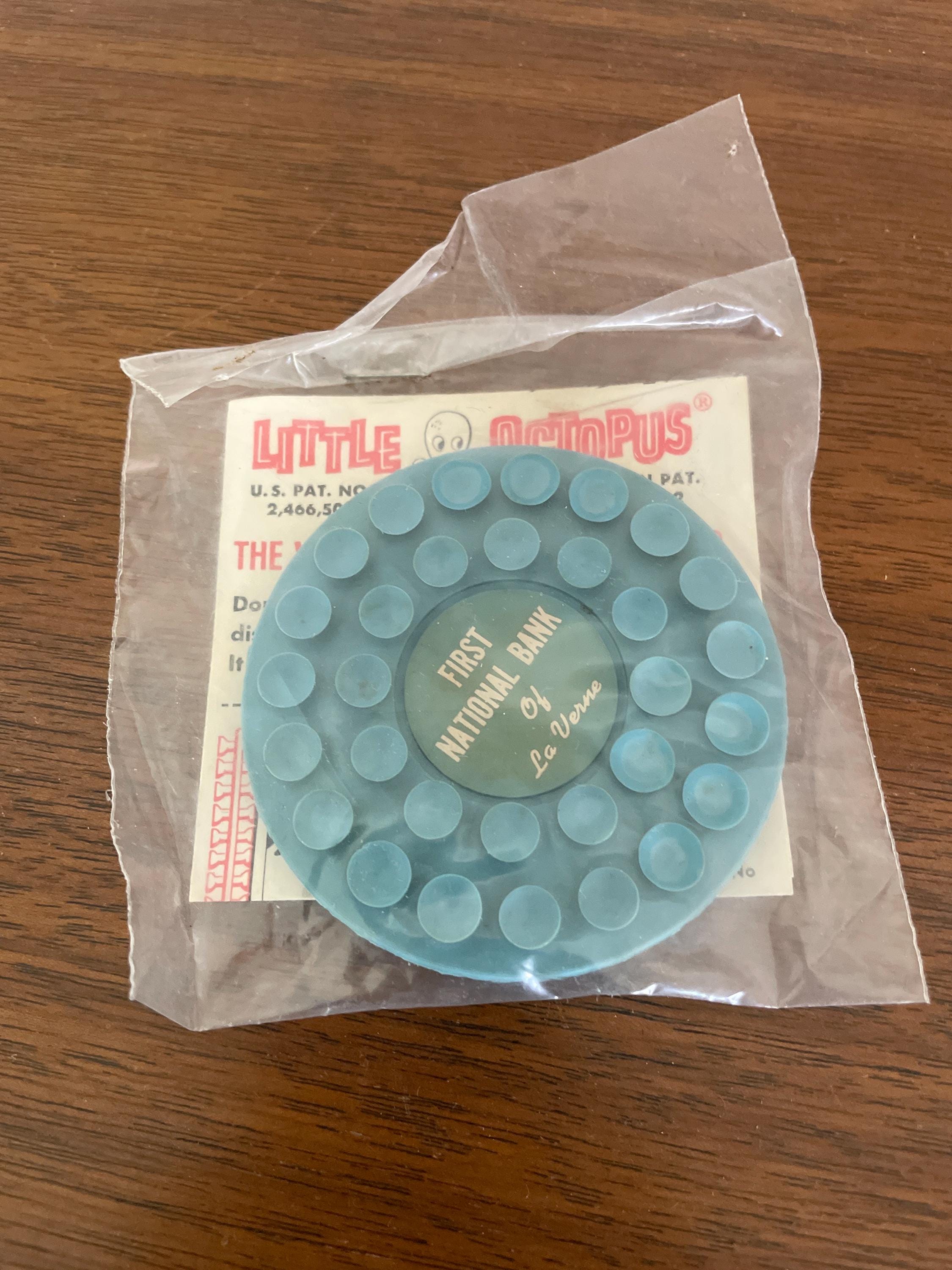 Vintage NOS Soap Holder, 1960's Little Octopus Suction Bar Soap