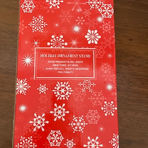 Vintage Christmas Ornament Stand, 2003 Avon Holiday Ornament Stand, NOS Single Ornament Display, Vintage Avon