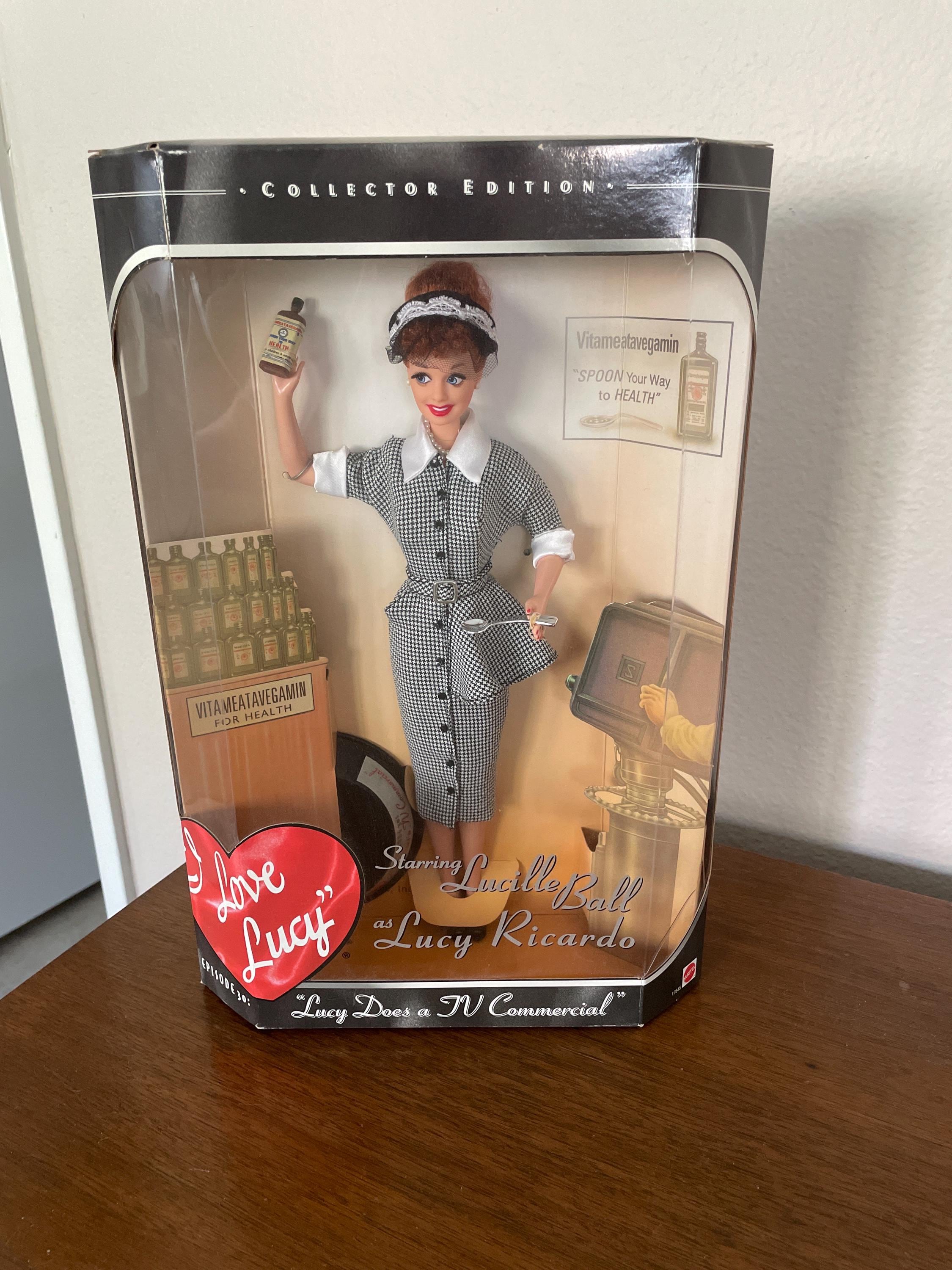Vintage I Love Lucy Barbie Doll, 1990's Lucy Does A TV Commercial