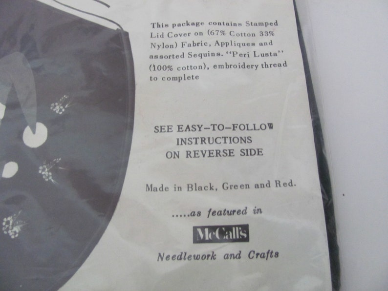 Vintage Christmas Kit 1950/'s Paragon Santa Toilet Lid Cover Kit Felt Christmas Santa Lid Cover Kit 1950/'s Christmas