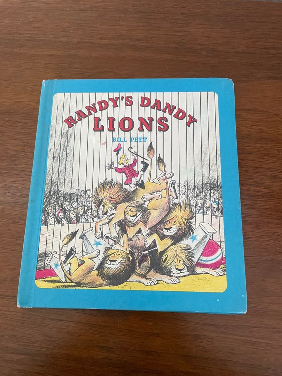 Vintage Children Lions Book, 1960's Randy's Dandy Lions, Bill Peet