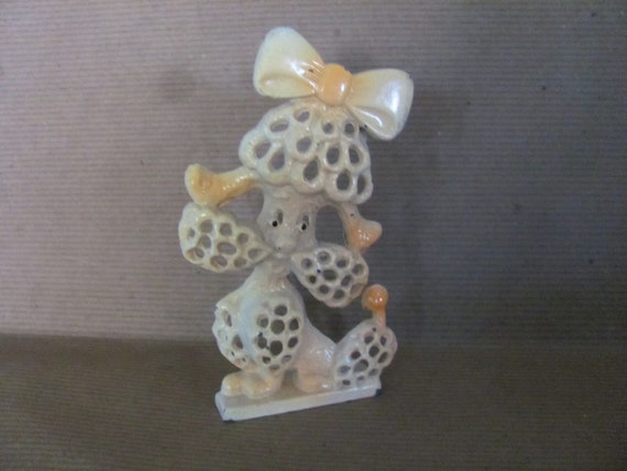 Vintage Poodle Earring Holder, 1970's Revere Meta… - image 1