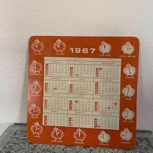 1967 Calendar Year - Etsy