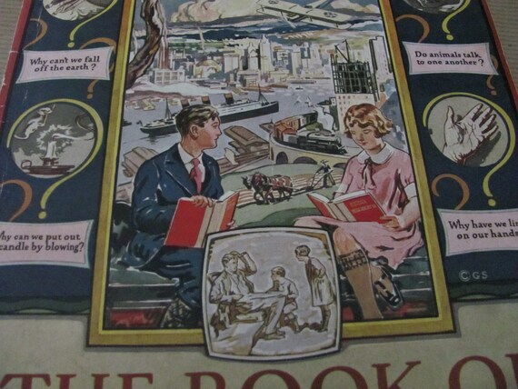 Vintage Kids Reference Booklet, 1920's the Book of Knowledge