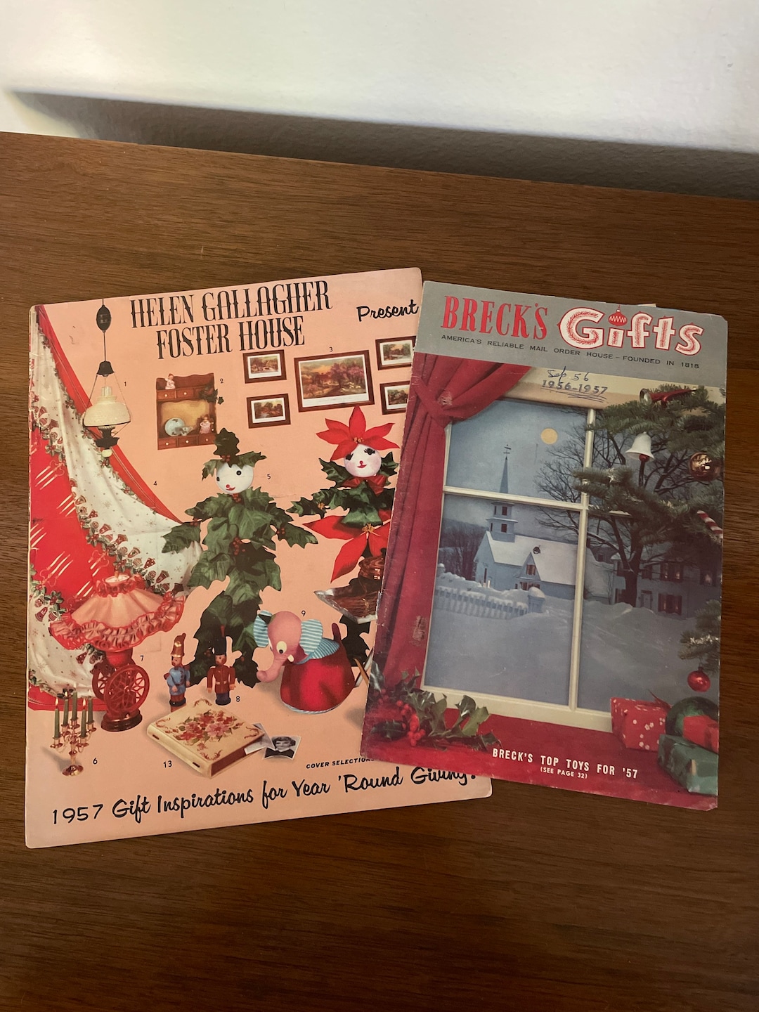 Vintage Gift Brochures, 1950's Breck's Gifts, Helen Gallagher Foster