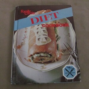 Vintage Diet Cookbook, 1970&#39;s Family Circle Diet Cookbook, Diet Recipes, Vintage Cookbook, 1970&#39;s Old Cookbook