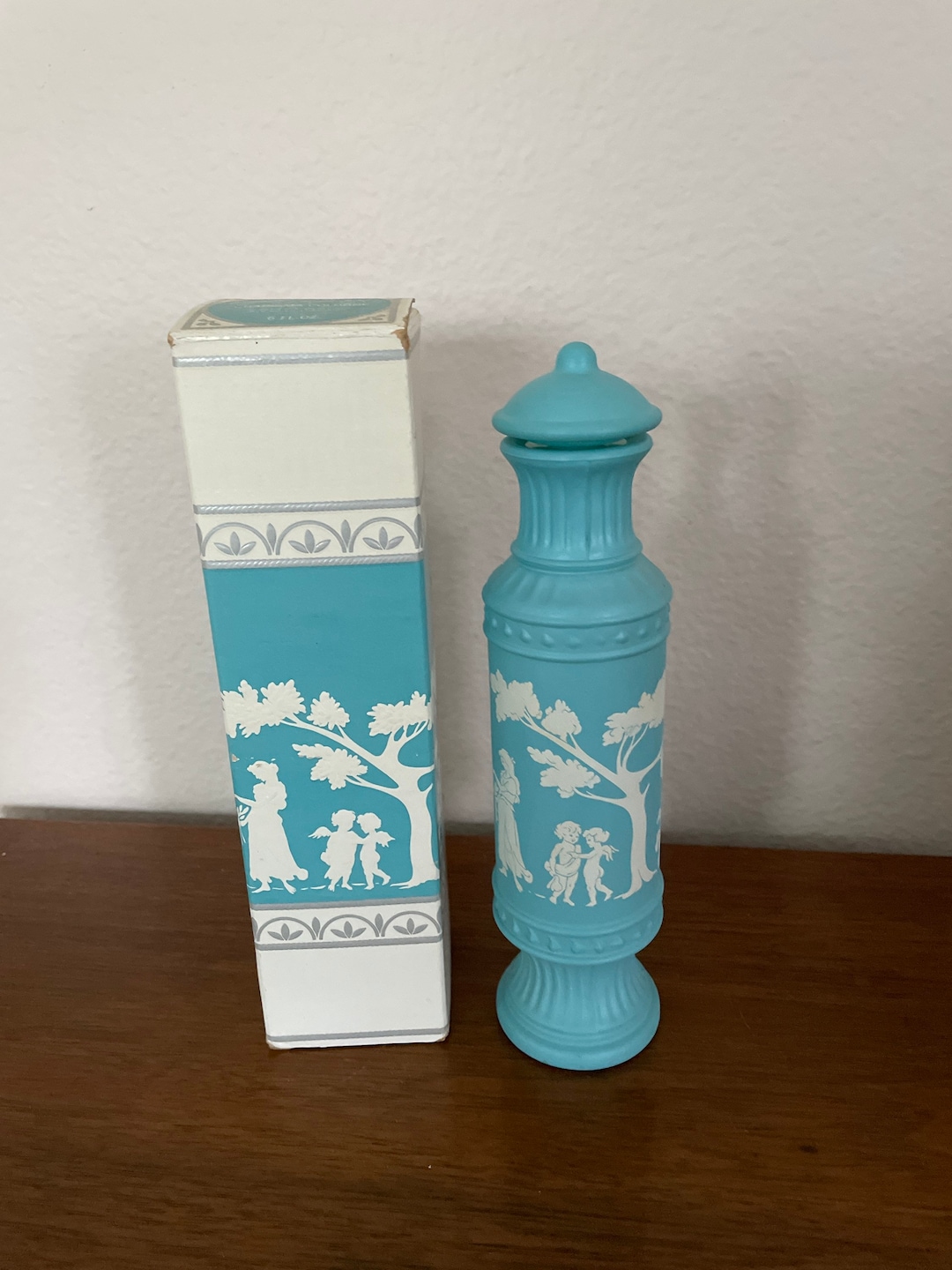 希少 AVON 1970年代 電話 ヴィンテージ香水瓶 パフュームミルクガラス