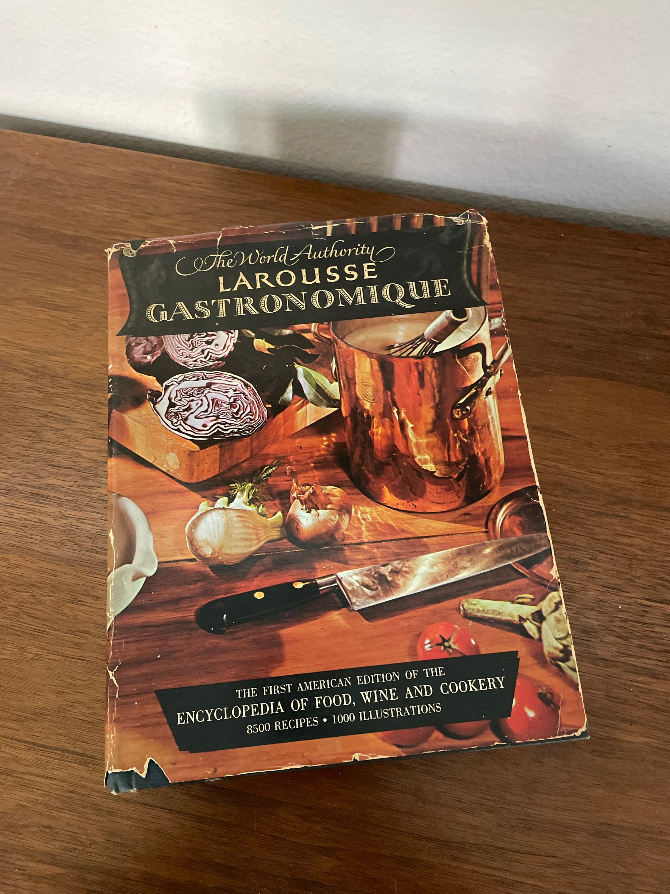 Vintage French Cookbook, 1960's Larousse Gastronomique, French
