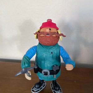 Vintage Rudolph Yukon Cornelius Action Figure, 2000's Playing Mantis Yukon Cornelius Figure, Rudolph The Red Nosed Reindeer Collectible