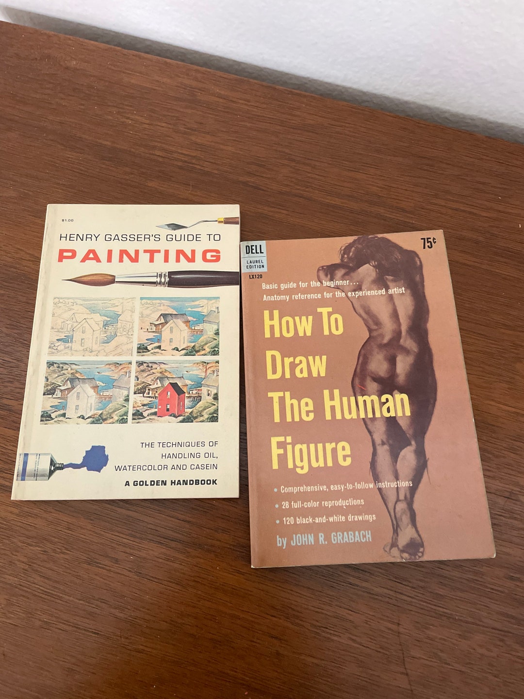 Vintage Art Books, 1960's Guide to Painting, How to Draw the Human