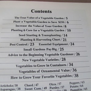 Vintage Gardening Books, 1970's Current Vegetable Garden, Flower Garden ...