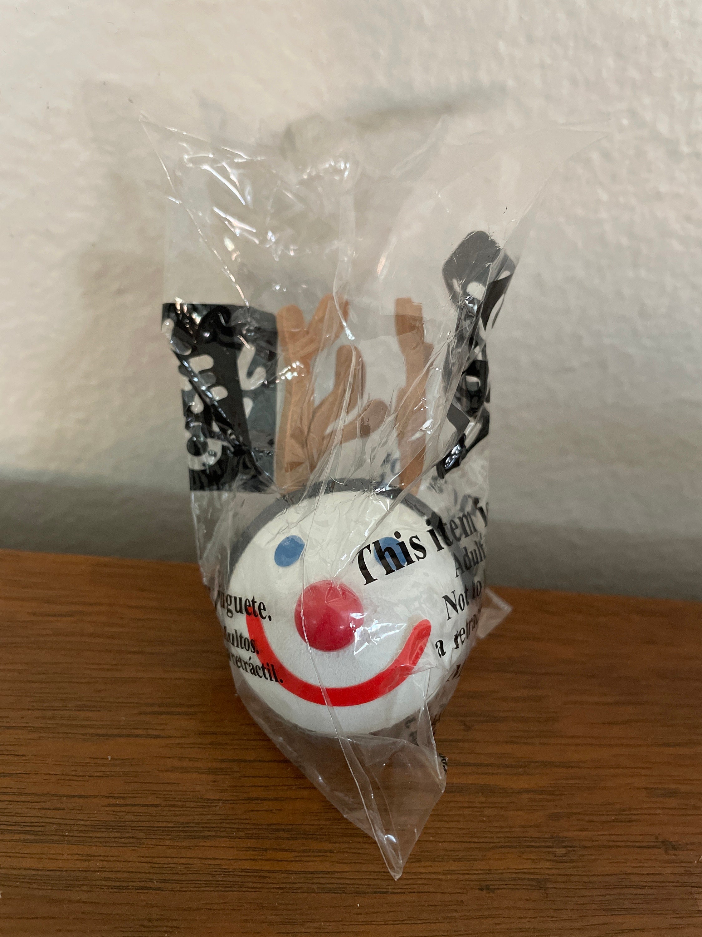 Vintage Jack Antenna Ball, 2000's Jack in the Box Jack Rudolph Red
