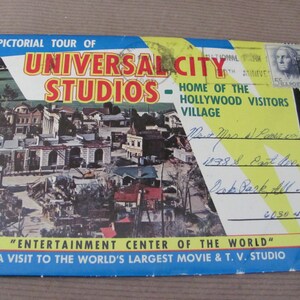 Vintage Universal Studios, 1960&#39;s Universal Studios Postcard, Hollywood, Movie Making Photographs, Postcards, Souvenir, Mid Century
