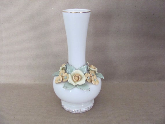 Exquisite Richard Singer and Sons Ceramic Lamp Painted Roses