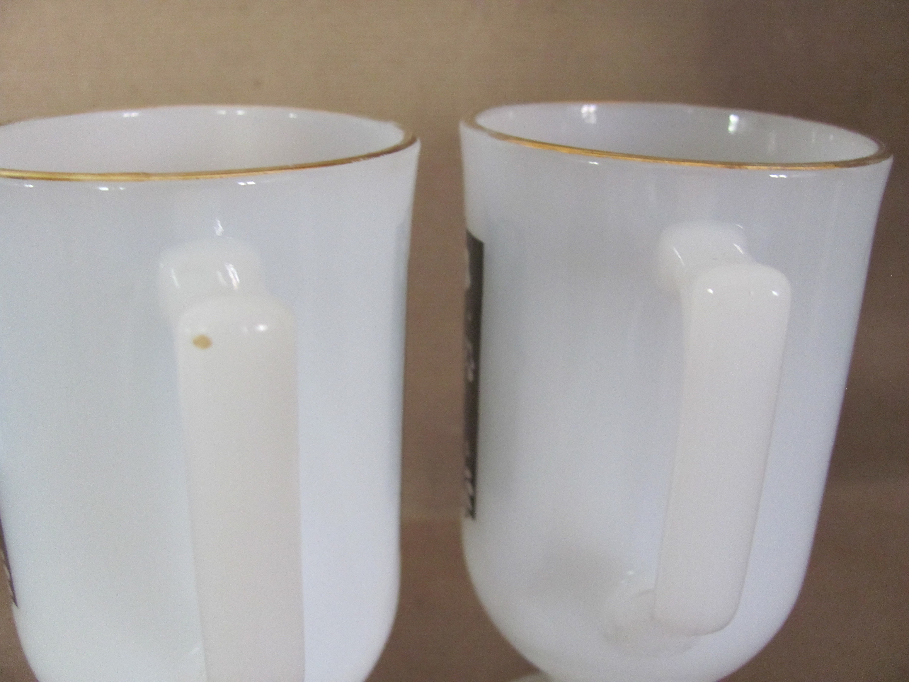 vintage milk glass coffee mug