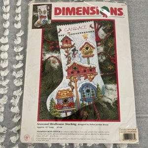 Dimensions Counted Cross Stitch Kit - Santa's Arrival Stocking