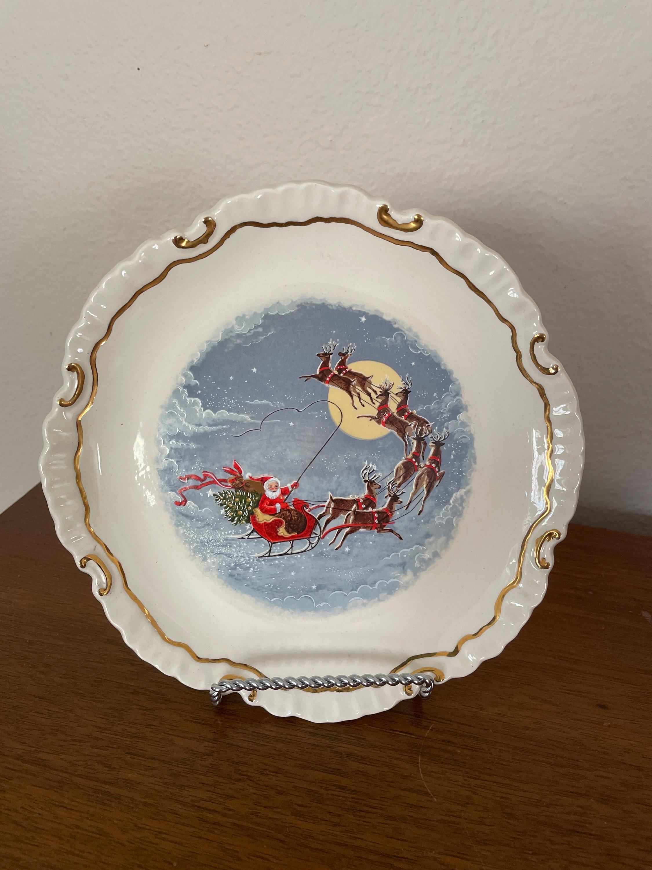   クリスマスプレート1970 Christmas Plate 1970 - Etsy